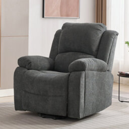 Matteo Power Lift Recliner Chair With 8-Point Vibration Massage, Lumbar Heat, Cup Holders & Storage Pockets - Grey Fabric - thumbnail 8