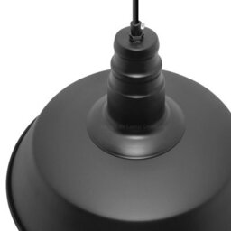 Long Life Lamps Company Retro Vintage Ceiling Black Pendant Light Metal M0139 - thumbnail 5