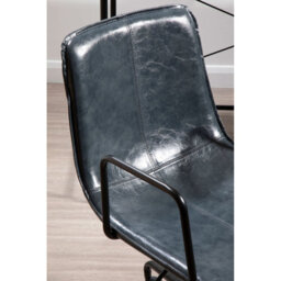 Orsina Comfortable Grey Leather Effect Home Office Chair, Ergonomic Work From Office Chair, Movable Ergonomic Chair - thumbnail 5