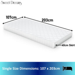 Sweet Dreams Electric Blanket Single Bed Size Machine Washable Elasticated Skirt - Overheat Protection - thumbnail 8