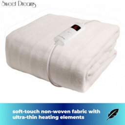 Sweet Dreams Electric Blanket Single Bed Size Machine Washable Elasticated Skirt - Overheat Protection - thumbnail 2