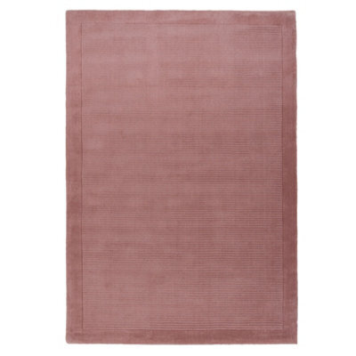 Loomed Large Modern Bordered Pink Soft Bedroom Area Rug 190Cm X 280Cm - image 1