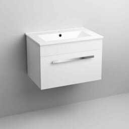 iBathUK Avon 1 Drawer Wall Hung Vanity Unit With Basin - 615mm X 415mm - 1 Tap Hole - thumbnail 8