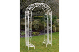 Lovely White Raina Arch And Seat - thumbnail 3