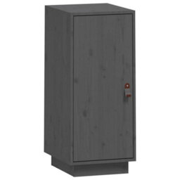 Vidaxl Sideboard Grey 34X40X75 Cm Solid Wood Pine - thumbnail 2