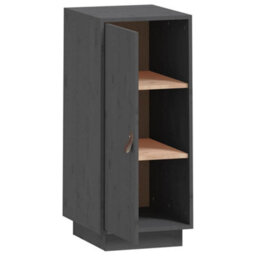 Vidaxl Sideboard Grey 34X40X75 Cm Solid Wood Pine - thumbnail 4