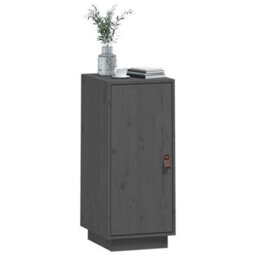 Vidaxl Sideboard Grey 34X40X75 Cm Solid Wood Pine - thumbnail 8