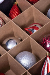 Christmas Tree World Multi-Purpose Decorations Storage Ottoman Box - With Partitions - thumbnail 9