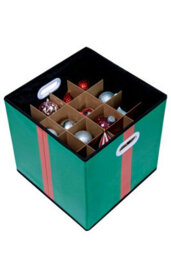 Christmas Tree World Multi-Purpose Decorations Storage Ottoman Box - With Partitions - thumbnail 8