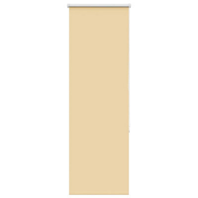 Berkfield Roller Blind Blackout Beige 55X175 Cm Fabric Width 50.7 Cm Polyester - image 1