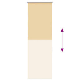 Berkfield Roller Blind Blackout Beige 55X175 Cm Fabric Width 50.7 Cm Polyester - thumbnail 9