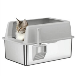 Stainless Steel Cat Litter Box With High Sides