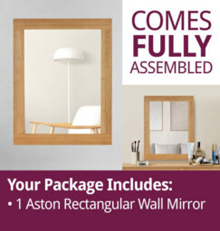 Hallowood Furniture Aston Rectangular Wall Mirror - thumbnail 7