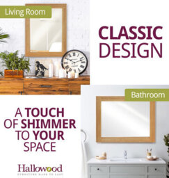 Hallowood Furniture Aston Rectangular Wall Mirror - thumbnail 6