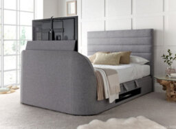 Europa Kaydian Appleby Tv Storage Bed: Marbella Grey Fabric Contemporary Design With Spacious Storage - thumbnail 3