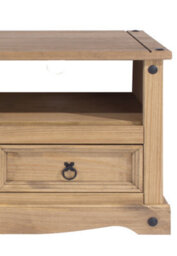 Core Products Corona Flat Screen Tv Unit, Antique Waxed Pine H51.0Cm X W95.0Cm X D43.0Cm - thumbnail 3