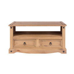 Core Products Corona Flat Screen Tv Unit, Antique Waxed Pine H51.0Cm X W95.0Cm X D43.0Cm - thumbnail 2