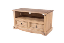 Core Products Corona Flat Screen Tv Unit, Antique Waxed Pine H51.0Cm X W95.0Cm X D43.0Cm - thumbnail 1