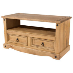 Core Products Corona Flat Screen Tv Unit, Antique Waxed Pine H51.0Cm X W95.0Cm X D43.0Cm - thumbnail 5