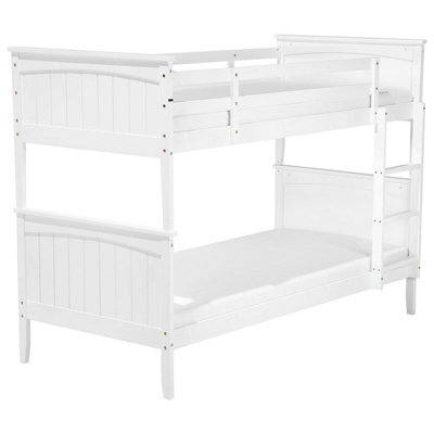 Beliani Bunk Bed Wood Albon 90 X 200 Cm (Eu Single) White - image 1