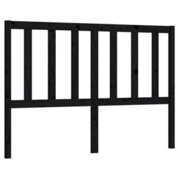 Walplus Bed Headboard Black 166X4X100 Cm Solid Wood Pine - thumbnail 2