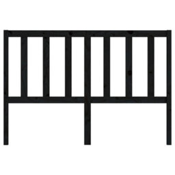 Walplus Bed Headboard Black 166X4X100 Cm Solid Wood Pine - thumbnail 4