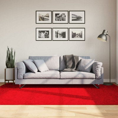 Berkfield Rug Oviedo Short Pile Red 160X230 Cm - image 1