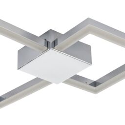 GoodHome Aviles Modern Acrylic & Metal Chrome Effect 2 Lamp Bathroom Led Ceiling Light - thumbnail 4
