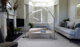 Slimline 4 Floor Lamp Brushed Steel Premium Daylight Floor Lamp For True Colour Accuracy - thumbnail 8