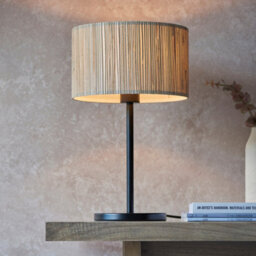 Luminosa Lighting Luminosa Longshore Complete Table Lamp, Natural Seagrass, Matt Black - thumbnail 5