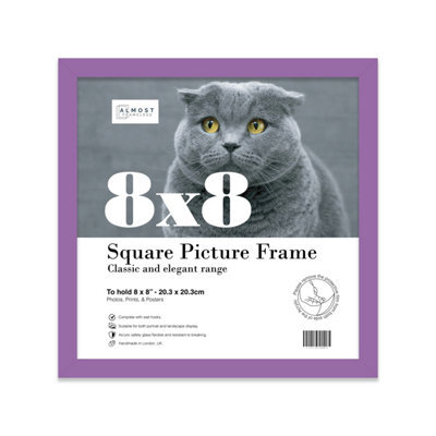 8X8 Purple Picture Frame (20.3 X 20.3Cm) Poster, Photo, Artwork, Gallery Wall Or Print - image 1