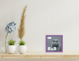 8X8 Purple Picture Frame (20.3 X 20.3Cm) Poster, Photo, Artwork, Gallery Wall Or Print - thumbnail 2