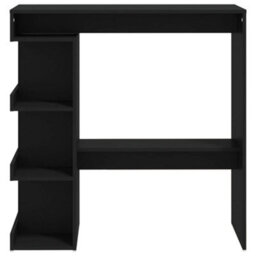 Vidaxl Bar Table With Storage Rack Black 100X50X101.5 Cm Engineered Wood - thumbnail 5