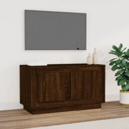 Berkfield Tv Cabinet Brown Oak 80X35X45 Cm Engineered Wood