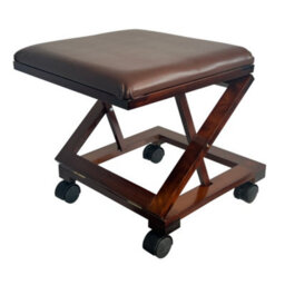Oypla Folding Leather Cushion Padded Footstool Foot Leg Rest - thumbnail 1