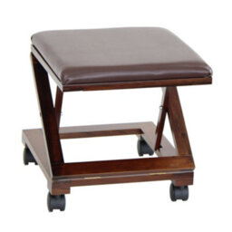Oypla Folding Leather Cushion Padded Footstool Foot Leg Rest - thumbnail 7