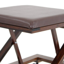 Oypla Folding Leather Cushion Padded Footstool Foot Leg Rest - thumbnail 8