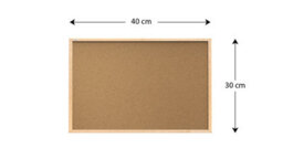 Allboards Cork Notice Board Wooden Natural Frame 30X40 Cm - thumbnail 4