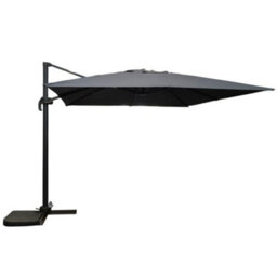 Signature Weave 3.5 X 3.5M Square Cantilever Parasol Sun Shade Umbrella Grey - thumbnail 1