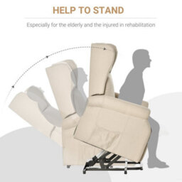 Beige Riser And Recliner Chair Electric Reclining Chair With Remote Control - thumbnail 6