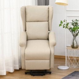 Beige Riser And Recliner Chair Electric Reclining Chair With Remote Control - thumbnail 1