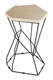 Orsina Relic Onyx Stone Polygonal Side Table - thumbnail 2