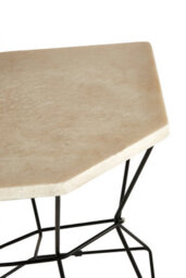 Orsina Relic Onyx Stone Polygonal Side Table - thumbnail 5