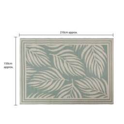 Jvl The Gardener Outdoor Rug Large Leaf 150X210Cm - thumbnail 9