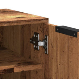 Walplus Shoe Cabinet Old Wood 29.5X35X70 Cm Engineered Wood - thumbnail 8