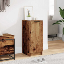 Walplus Shoe Cabinet Old Wood 29.5X35X70 Cm Engineered Wood - thumbnail 3