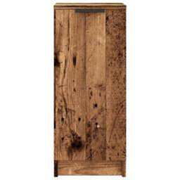 Walplus Shoe Cabinet Old Wood 29.5X35X70 Cm Engineered Wood - thumbnail 4