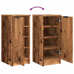 Walplus Shoe Cabinet Old Wood 29.5X35X70 Cm Engineered Wood - thumbnail 7