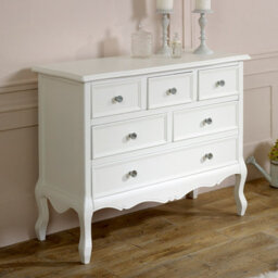 Melody Maison Large White Chest Of 6 Drawers - Victoria Range - thumbnail 2