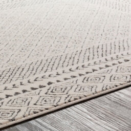 Livabliss Bahar-Geometric Grey Beige Global Living Dining Bedroom Rug 140 X 200 Cm Easy Care, Non Shedding - thumbnail 3